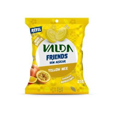 Imagem de Pastilhas Valda Friends Sabor Frutas Amarelas Mentoladas Refil - Sache