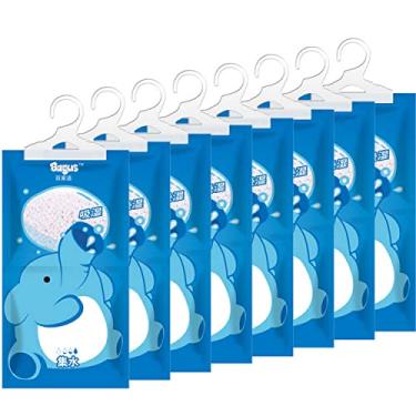 Imagem de Bagus Sacos Absorventes De Umidade Para Pendurar (Pacote Com 8) - Desumidificador Sem Fragrância Armários, Banheiros, Trailers, Barcos E Espaços Armazenamento, Design Compacto Absorção Alta Capacida