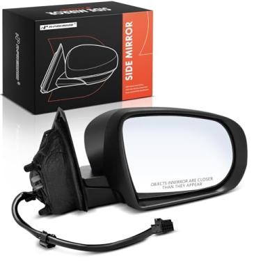 Imagem de A-Premium Espelho retrovisor elétrico do lado do passageiro - compatível com Jeep Compass 2014 2015 2016 2017 2018 - Espelho retrovisor externo preto dobrável manual não aquecido - Substituição #