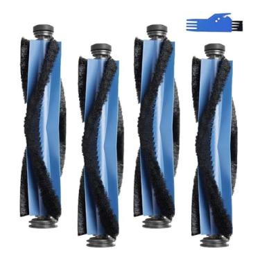 Imagem de Chrostion Pacote com 4 rolos de escova acessórios de substituição adequados para aspirador de pó robô Omni Eufy X10 Pro