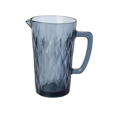 Imagem de Jarra Diamond Pitcher de Vidro Azul 1200ml  Gamma