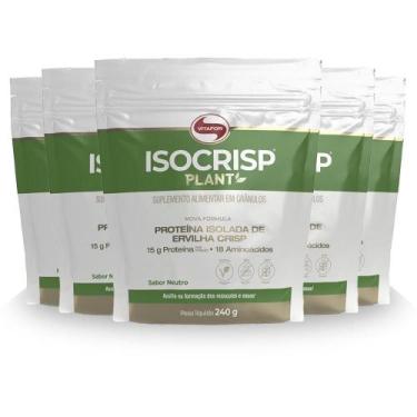 Imagem de Kit 5 Isocrisp Plant Proteína De Ervilha Vitafor 240G Neutro