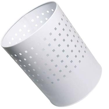 Imagem de Lixeira Metal Branca Redonda 11 L Modelo Office SH - 40711