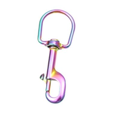 Imagem de Deevoka Mosquetão giratório com fecho de fivela de aço inoxidável 316, clipe de pressão de ponta única para mastro de bandeira, bandeira de varal de mergulho, 120mm