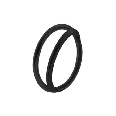 Imagem de Pierced Owl Anel clicker de segmento articulado de aço inoxidável 316L de aço inoxidável 16GA, 8mm Diameter, Metal, Sem Pedra Preciosa