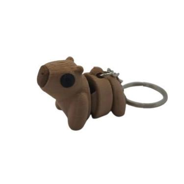 Imagem de Chaveiros Capivara Fofinhos Articulados - Impressão 3D - ckg3d