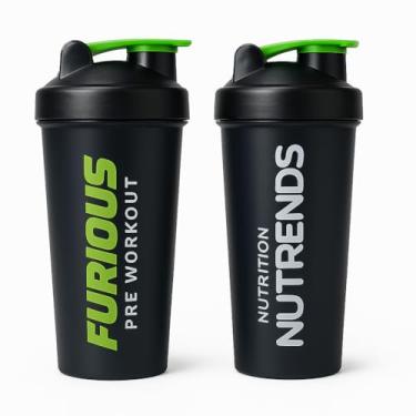 Imagem de Coqueteleira Furious Pre-Workout 600 mL Preto - Nutrends