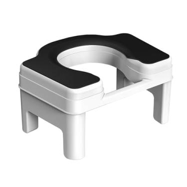 Imagem de Zialofi Assento de Vaso Sanitário, Penico Agachado Simples, Fácil de Limpar, Assento de Vaso Sanitário Agachado para Banheiro Infantil, Costas brancas de 18,5 cm