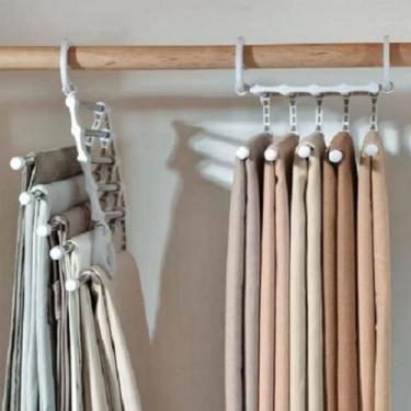 Imagem de Kit 3 cabides calças multiusos saia t-shirt