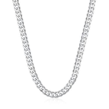 Imagem de Cordão Corrente Elo Duplo De Prata 925 70cm Grumet Masculina - DR Joia