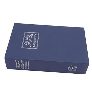 Imagem de KIMISS Caixa Segura de Livros Inovadores Com Bloqueio Codificado - Desvio de Dicionário Médio Seguro para Dinheiro, Jóias, Cartões e Documentos (Azul)