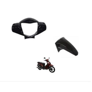 Imagem de Kit Carenagem Farol E Paralama Shineray Jet 50 E Jet 125 - Preto - Sma