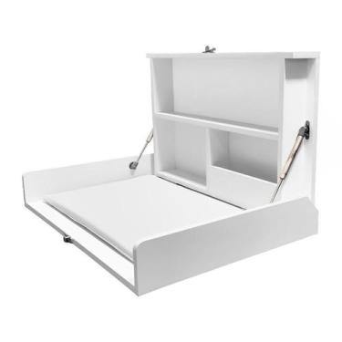 Imagem de Trocador Fraldas Bebe Fraldario Com Pistoes E Aparador Mdf - Bela Móve