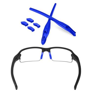 Imagem de Óculos de sol Oakley Flak 2.0 XL/Flak 2.0 com almofadas de orelha e nariz, Deep Blue Rubber Kits, One Size