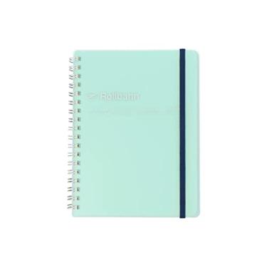 Imagem de Delfonics Cadernos transparentes em espiral Rollbahn: 13 cm x 18 cm (azul) / Caderno B6