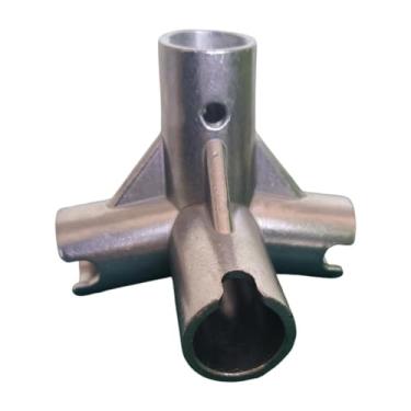 Imagem de Vaveren Conector de rede de badminton prateado, fácil instalação, profissional, leve, substituição, portátil, liga de alumínio, conector de rede de, Diâmetro Interno 2.2