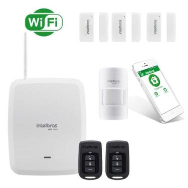 Imagem de Kit Alarme Amt 8000 Wifi 4 Sensores - INTELBRAS
