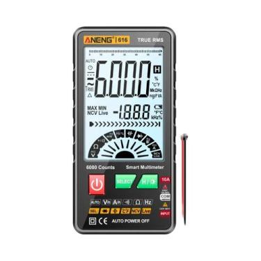 Imagem de Multímetro Digital ANENG 616 De Tela Grande 6000 Contagens Ultra Fino 