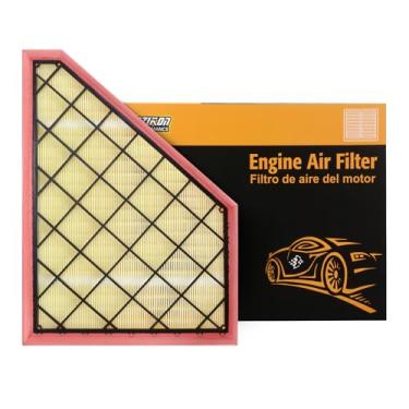 Imagem de Filtro de ar do motor compatível com Buick Enclave 2018-2023 e Cadillac XT5, XT6 e Chevrolet Blazer, Traverse e GMC Acadia, 2.0L 2.5L 3.6L, painel flexível, substituição # 23321606, frontal