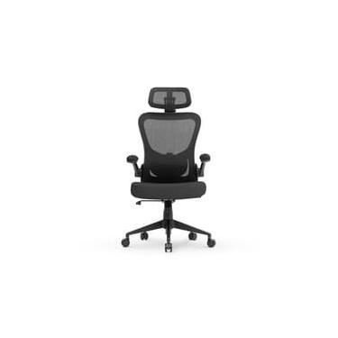 Imagem de Cadeira de Escritório Ergonômica DT3 Vita Headrest, Até 110Kg, Mesh Spandex, Cinza Escuro - 14230-0