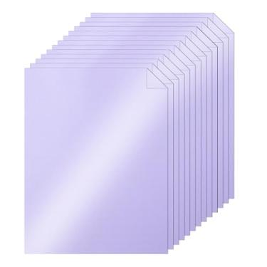 Imagem de Silunkia 40 folhas de papelão roxo brilhante 21 x 27 cm, papel para impressora de cartão de 34 kg para fazer cartões faça você mesmo, cartões de visita, convites de casamento, menus (roxo)