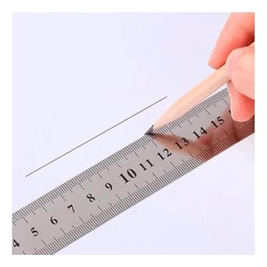 Imagem de Régua De Metal Aço Inox 60cm 24 Polegadas Flexivel Profissional Patchwork Para Desenho Artesanato Patch Projetista Costureira Desenhista Cor Prateado Projeto Patchwork Desenho Escola Lanmax/NYBC