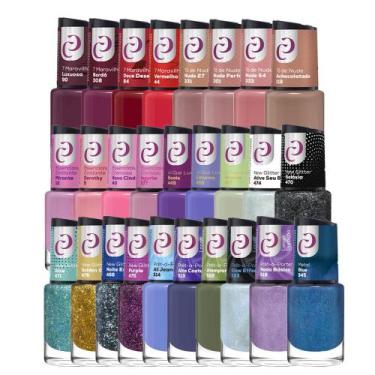 Imagem de Kit 12 Esmaltes Sortidos Manicure Atacado Cores Variadas 10ml Cora