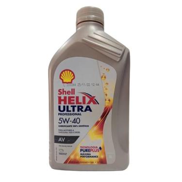 Imagem de Óleo Lubrificante do Motor Shell Helix Ultra Professional AV 5W40 para