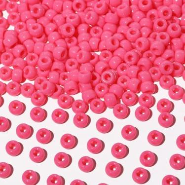 Imagem de Richbunnys 1000 contas de pônei de plástico multicoloridas a granel para artesanato, 6 * 9 mm cores sortidas contas de cabelo, incluindo preto, vermelho, azul, branco para fazer pulseiras, pingentes