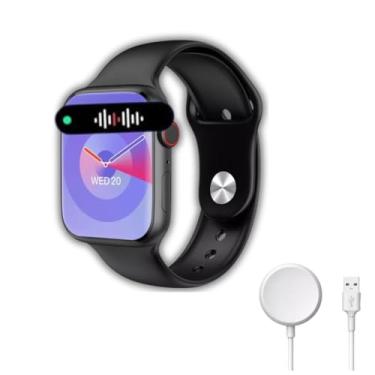 Imagem de Relogio Smartwatch Microwear (W10 Pro Mini 42mm) Gps Nfc Amoled Chatgpt + Brindes, Masculino Feminino - (Ideal para Pulso/Punho fino) (Preto)