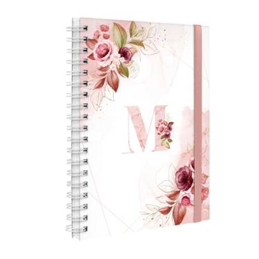 Imagem de Agenda 2026 Planner Semanal Plus Floral Branco E Rosa Letra M