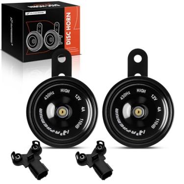 Imagem de A-Premium Buzina de carro elétrico de 2 peças compatíveis com Hyundai Elantra, Sonata, Santa Fe, Accent, Tucson ix35, Genesis, Verna i30 Genesis e Kia Forte, Sportage, Rio, Carnaval, Cerato