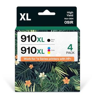 Imagem de Pacote combo de cartuchos de tinta compatíveis com 910XL para HP 910 XL, funciona com HP OfficeJet 8010 8015 8018 8022 OfficeJet Pro 8020 8025 8028 8035