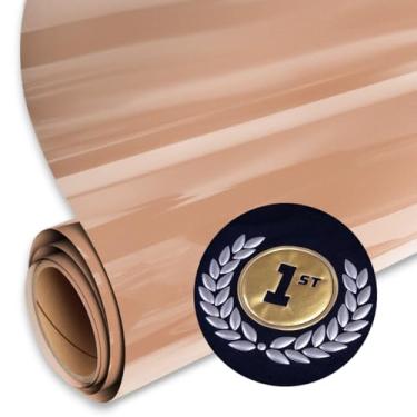 Imagem de Siser Rolo HTV Metálico Easy Puff 30 cm (Bronze) – Vinil de Transferência de Calor Puffy – Compatível com Cortadores Siser, Cricut e Silhouette – Certificado CPSIA