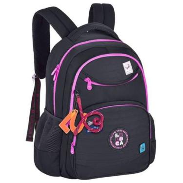 Imagem de Mochila de Costas Juvenil em Nylon OFICIAL LULUCA LU24635 - CLIO, Pret