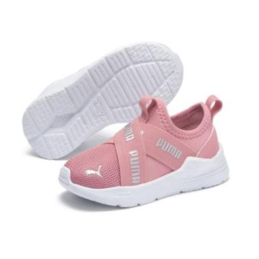 Imagem de Tênis de Corrida Wired Run Slip-on INF BDP, Puma, Unissex, Rosa/Prata, 20