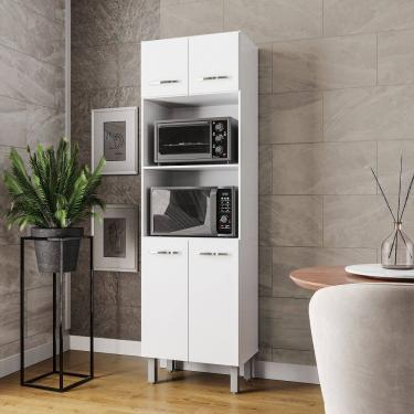 Imagem de Paneleiro Torre Quente Mara 4 Portas - Branco Móblis 