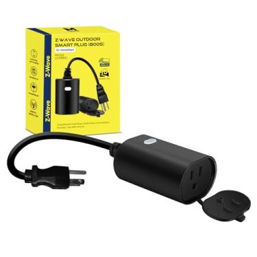 Imagem de Minoston Tomada Zwave, Interruptor Inteligente Liga/Desliga Z-Wave Lr Para Exterior Série 800, Hub Z Wave Necessário, Resistente Às Intempéries Ip65, À Prova D'Água, Repetidor Integrado, Compatível