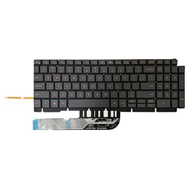 Imagem de Generic Teclado de substituição retroiluminado EUA para laptop Dell G15 5510, 5511, 5515, 5520, 5521, 5525; TJ0J6, 0TJ0J6, CN-0TJ0J6; H4XRJ, 0H4XRJ, CN-0H4XRJ