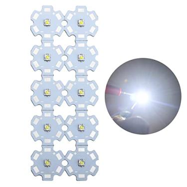 Imagem de Lâmpada LED 3 V 3 W, contas de LED de alta potência, módulo de LED pixels, luz branca fria, pequenos LEDs, lâmpada, dissipador de calor, placa PCB, lâmpada de LED para projetor de luz Pinspot (pacote