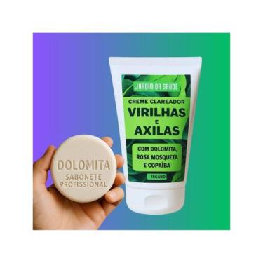 Imagem de Creme Clareador Axila e Virilha 100g + Sabonete de Dolomita Clareador 