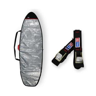Imagem de Capa Prancha Fish Refletiva  6'4 A 6'7 com Fita Rack - Maori Extreme
