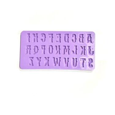 Imagem de F1504 molde de silicone alfabeto confeitaria biscuit - confeitaria dos