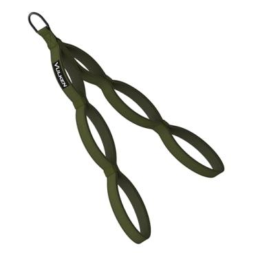 Imagem de Vulken Acessórios de cabo de corda tríceps para academia. Corda tríceps extralonga LAT Acessórios de pulldown três tamanhos em um multi cabos de corda de treino acessórios de academia, verde