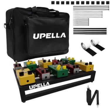 Imagem de UPELLA Pedal de guitarra, placa de pedal de efeito de guitarra de alumínio, 45 x 30 cm, acessórios para pedaleira com bolsa de transporte