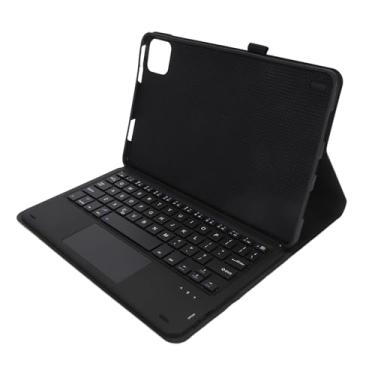 Imagem de Asixxsix Casem do Teclado, Teclado Bluetooth Sem Fio Destacável Com Trackpad e Adsorção Magnética, Capa de Suporte de Pu Slim para Mi Pad 6 6 Pro 11 Polegadas 2023 (Preto)