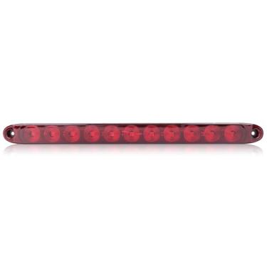 Imagem de Riloer 2 peças 15" 11 barra de luz de reboque LED vermelho, IP67 à prova d'água para freio de parque, barra de luz traseira de rodagem de sinalização de freio de parque, barra de identificação