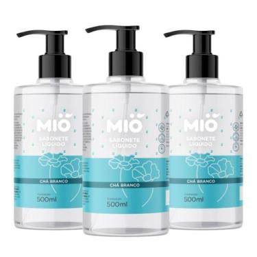 Imagem de Kit 3 Sabonete Líquido Mió Mãos e Corpo Chá Branco 500ml