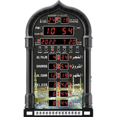 Imagem de Relógio de parede Relógio de mesa simples com display LED e calendário