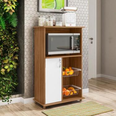Imagem de Fruteira Multiuso 1 Porta 2 Cestos NT3075 Notável - Notável Móveis, Fr